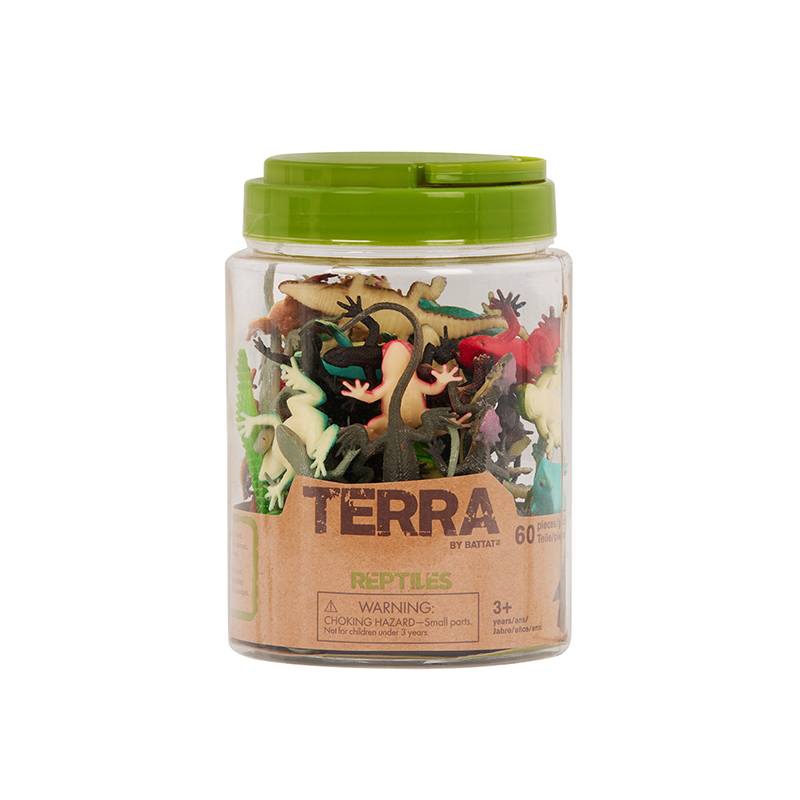 アフリカの力強い・生命感（生活感）あふれる銅製？の置物2個セット♪ Terra 爬虫類フィギュアセット (チューブ入り) - 【公式】ドリーム